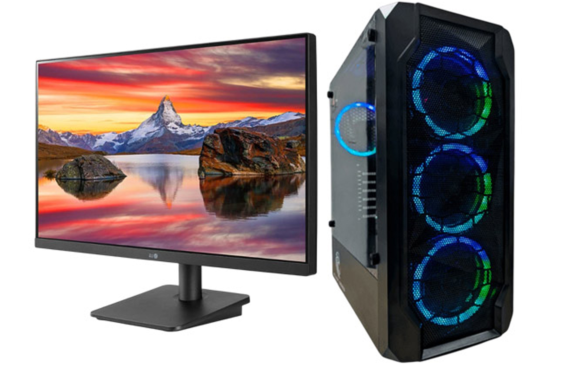 Monitor + Custom Computer Tower